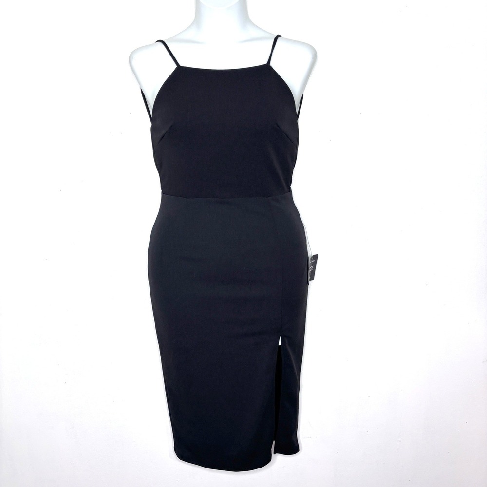 Lulus Little Black Dress Medium Bodycon Back Out Minimalist Evenings Out Parties